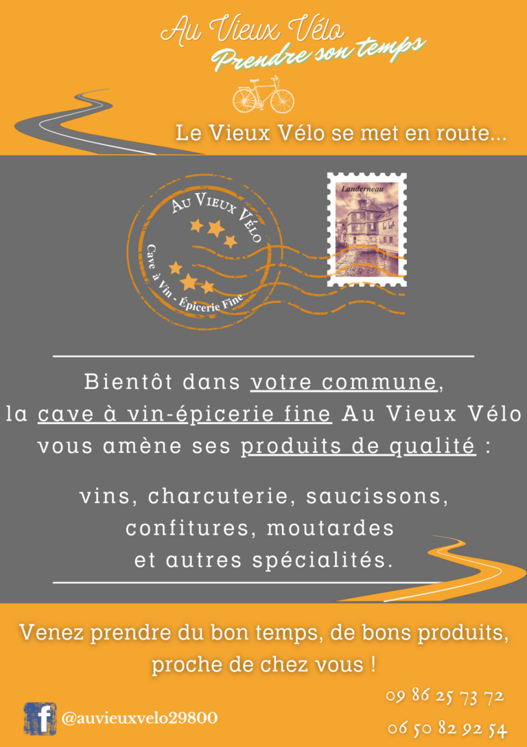 Affiche au vieux vélo
